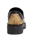 Alviero Martini Prima Classe Black Leather Flat Shoe
