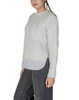 Jacqueline De Yong White Recycled Polyester Sweater