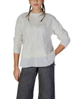 Jacqueline De Yong White Recycled Polyester Sweater