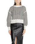 Jacqueline De Yong White Acrylic Sweater