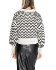 Jacqueline De Yong White Acrylic Sweater
