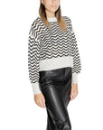 Jacqueline De Yong White Acrylic Sweater