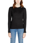 Jacqueline De Yong Black Viscose Tops & T-Shirt