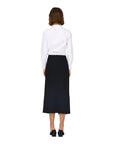 Jacqueline De Yong Gray Polyester Skirt