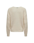 Jacqueline De Yong Cream Acrylic Sweater