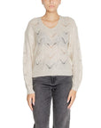 Jacqueline De Yong Cream Acrylic Sweater