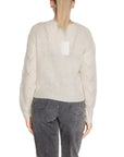 Jacqueline De Yong Cream Acrylic Sweater