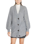 Jacqueline De Yong Gray Polyester Sweater