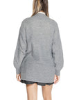 Jacqueline De Yong Gray Polyester Sweater