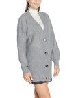Jacqueline De Yong Gray Polyester Sweater