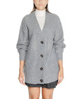 Jacqueline De Yong Gray Polyester Sweater