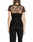 Morgan De Toi Black Recycled Polyester Tops & T-Shirt
