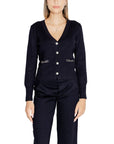 Morgan De Toi Blue Viscose Cardigan