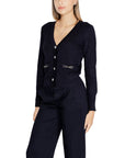 Morgan De Toi Blue Viscose Cardigan