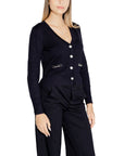 Morgan De Toi Blue Viscose Cardigan