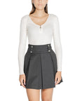 Morgan De Toi Cream Polyamide Tops & T-Shirt