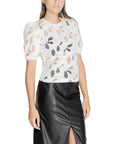 Morgan De Toi White Polyester Tops & T-Shirt