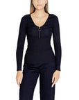 Morgan De Toi Blue Viscose Tops & T-Shirt