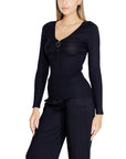 Morgan De Toi Blue Viscose Tops & T-Shirt