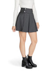 Morgan De Toi Gray Polyester Skirt
