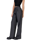 Morgan De Toi Gray Polyester Jeans & Pant