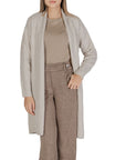 Morgan De Toi Beige Polyester Cardigan