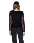 Morgan De Toi Black Viscose Tops & T-Shirt