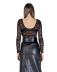Morgan De Toi Black Polyamide Tops & T-Shirt