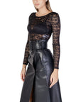 Morgan De Toi Black Polyamide Tops & T-Shirt