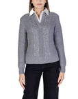 Morgan De Toi Gray Viscose Sweater