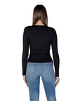 Tommy Hilfiger Jeans Black Cotton Rigenerato Tops & T-Shirt