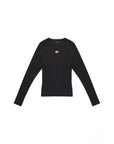 Tommy Hilfiger Jeans Black Cotton Rigenerato Tops & T-Shirt