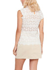 Jacqueline De Yong Cream Polyester Tops & T-Shirt