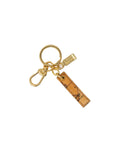 Alviero Martini Prima Classe Beige Leather Keychain