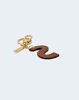 Alviero Martini Prima Classe Beige Cotton Keychain
