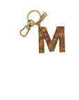 Alviero Martini Prima Classe Beige Cotton Keychain