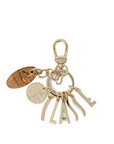 Alviero Martini Prima Classe Brown Metal Keychain