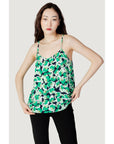 Jacqueline De Yong Green Cotton Tops & T-Shirt