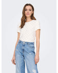 Jacqueline De Yong White Polyester Tops & T-Shirt