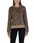 Jacqueline De Yong Brown Nylon Sweater