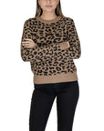 Jacqueline De Yong Brown Nylon Sweater