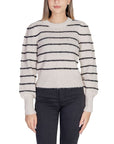 Jacqueline De Yong Gray Polyester Sweater