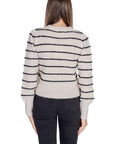 Jacqueline De Yong Gray Polyester Sweater