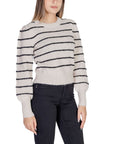 Jacqueline De Yong Gray Polyester Sweater