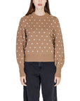 Jacqueline De Yong Brown Polyester Sweater