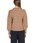 Jacqueline De Yong Brown Polyester Sweater
