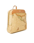 Alviero Martini Prima Classe Beige Cotton Backpack