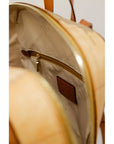Alviero Martini Prima Classe Beige Cotton Backpack