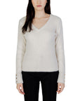 Morgan De Toi Cream Polyamide Sweater