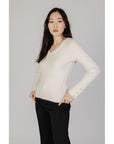 Morgan De Toi Cream Polyamide Sweater
